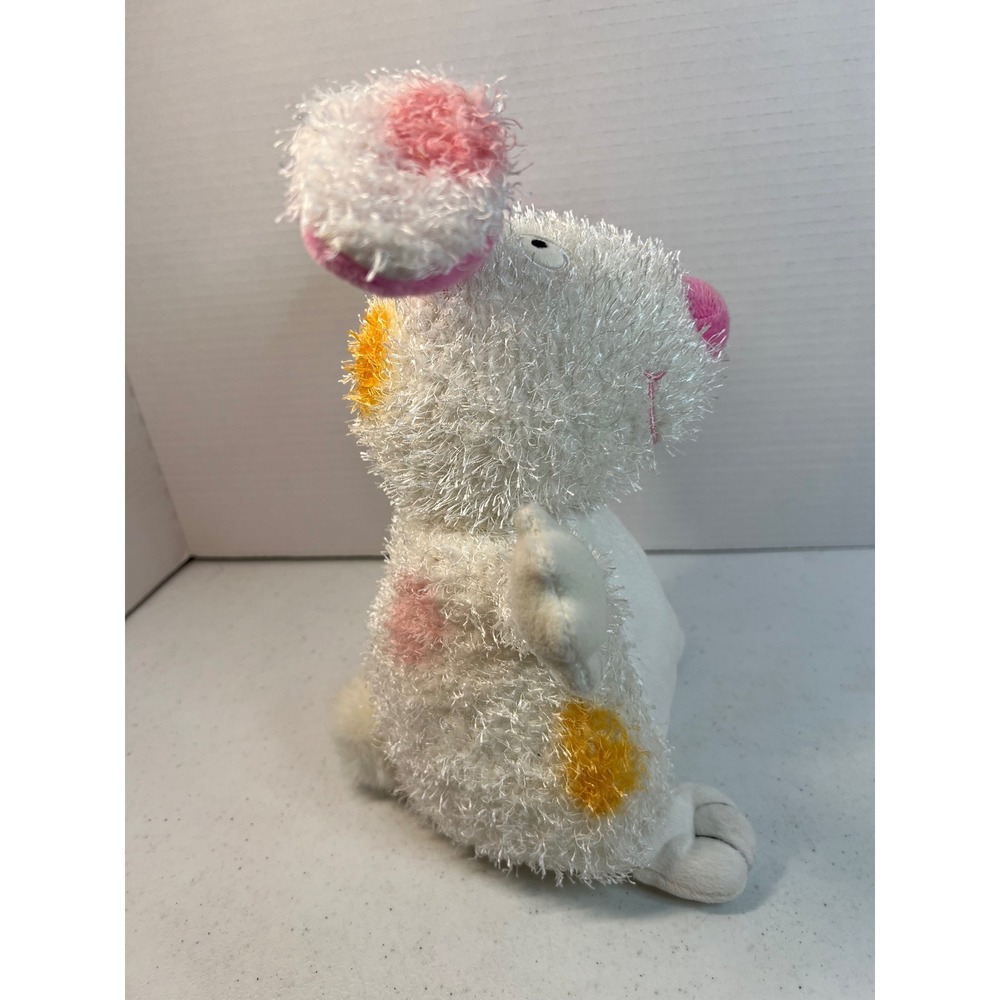Hallmark Jingle Bunny Animated Plush White Polka Dot Easter Rabbit‎ Toy 8322 - Picture 4 of 9